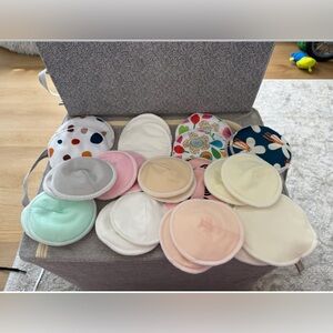Colorful Reusable Nursing Pads Set